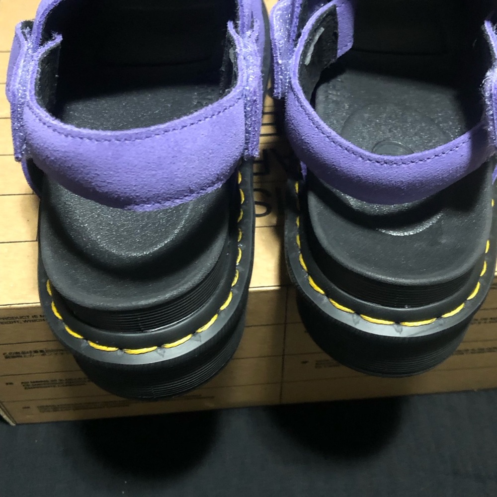 Dr. 'Doc' Martens Kole Suede Platform Sandal Twilight Purple, Size 7W/ 6M - Picture 5 of 5